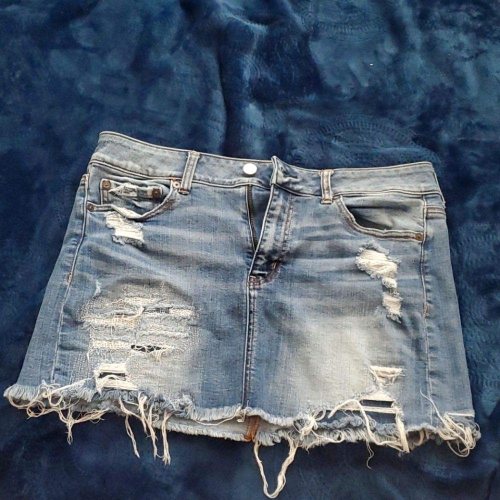 AE Ripped Mini Skirt